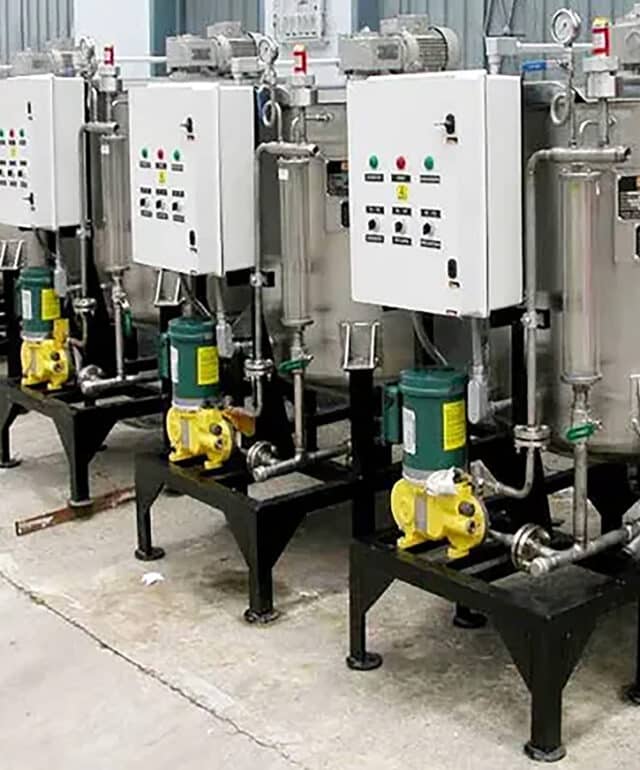 Equipos de dosificación de productos químicos